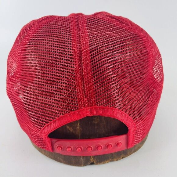Lee Sapp Bros Enterprises Mesh Snapback Trucker Hat Cap VTG Big Red Country NE - Picture 4 of 11